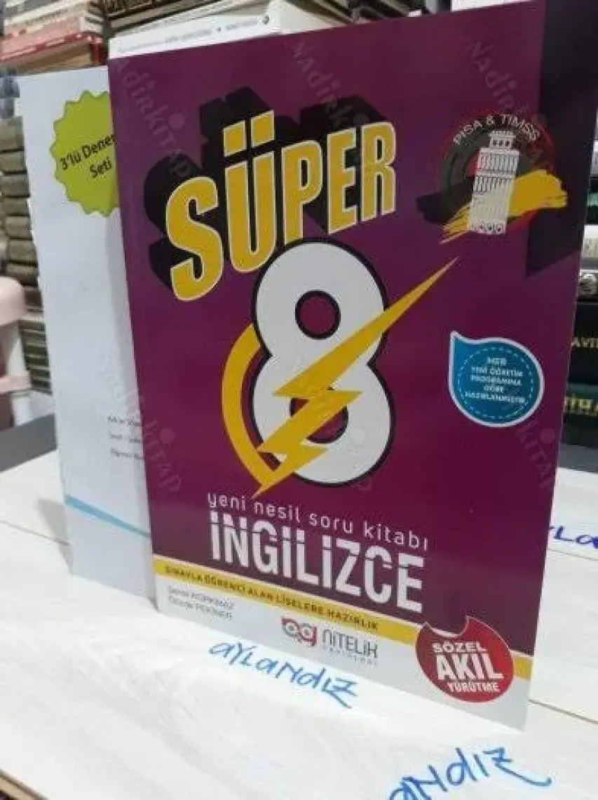 Nitelik Yayınları 8. Sınıf Yeni Nesil Süper İngilizce Soru Kitabı
