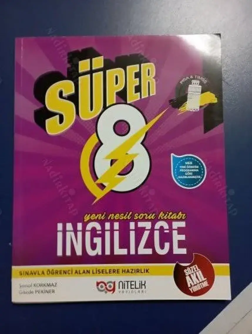 Nitelik Yayınları 8. Sınıf Yeni Nesil Süper İngilizce Soru Kitabı