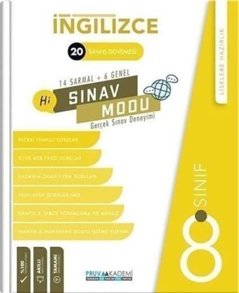Pruva Akademi LGS Ingilizce 20 Branş Denemesi