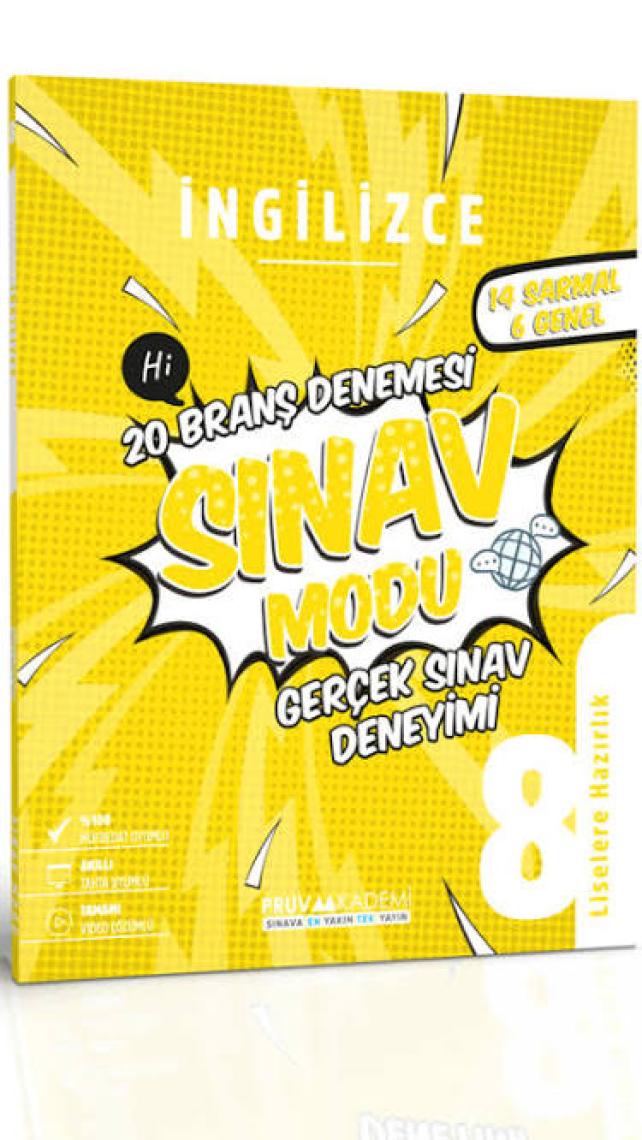 Pruva Akademi LGS Ingilizce 20 Branş Denemesi