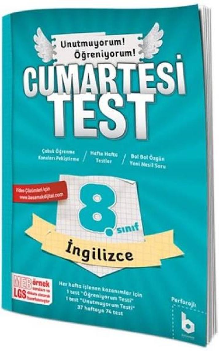 Basamak Yayınları 8. Sınıf LGS Ingilizce Cumartesi Test