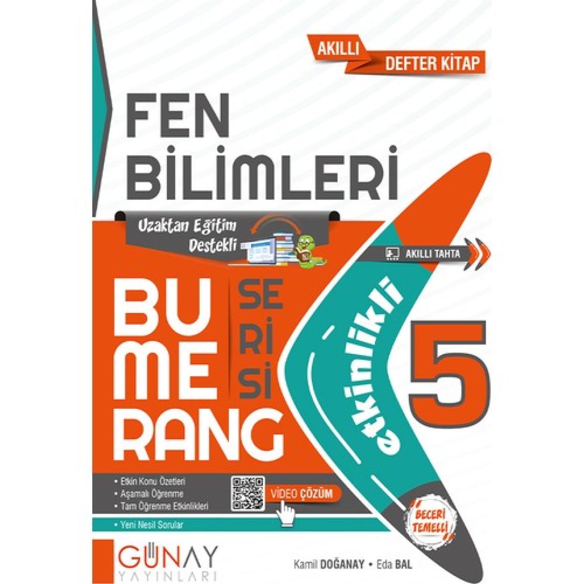 Günay Yayınları Gün&Ay Yayınları 5. Sınıf Bumerang Etkileşimli Kitap Fen Bilimleri