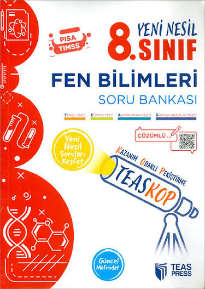Teas Press 8. Sınıf Teaskop Yeni Nesil Fen Bilimleri Soru Bankası