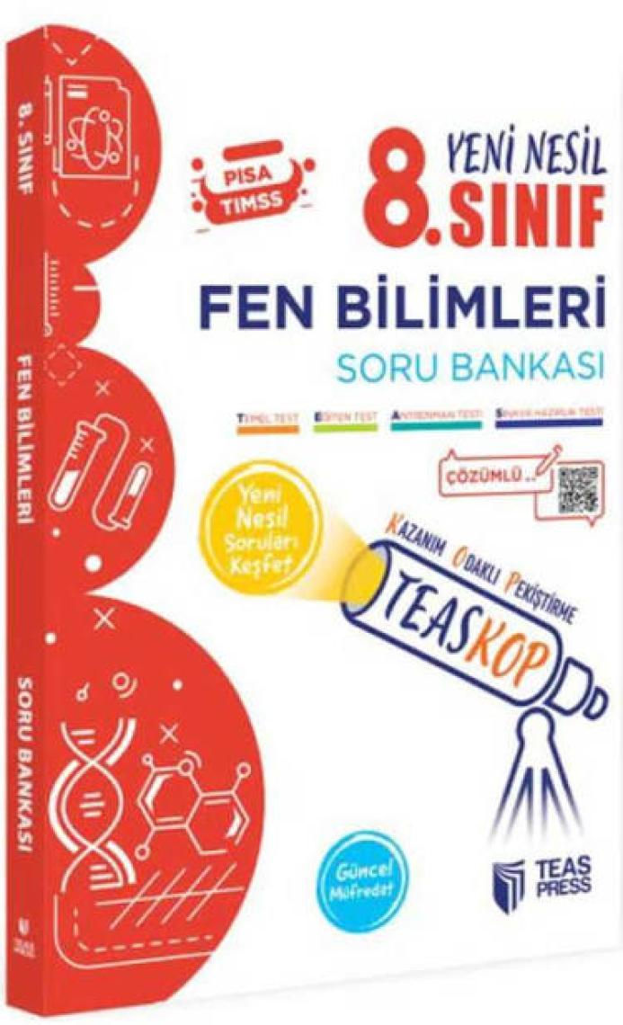 Teas Press 8. Sınıf Teaskop Yeni Nesil Fen Bilimleri Soru Bankası