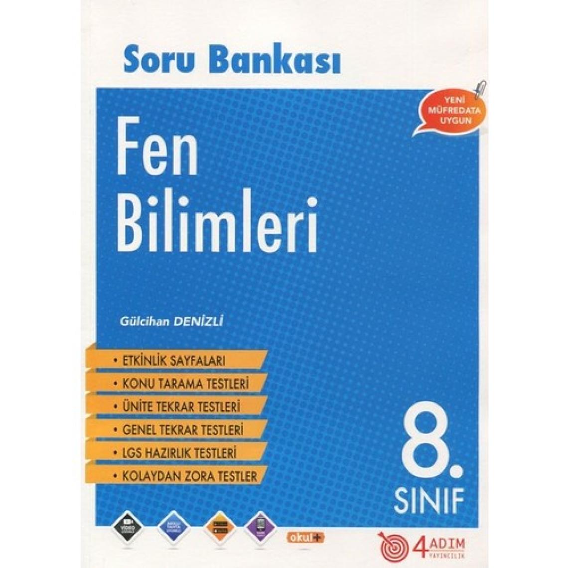4 Adım Yayınları 4 Adım 8. Sınıf Fen Bilimleri Soru Bankası
