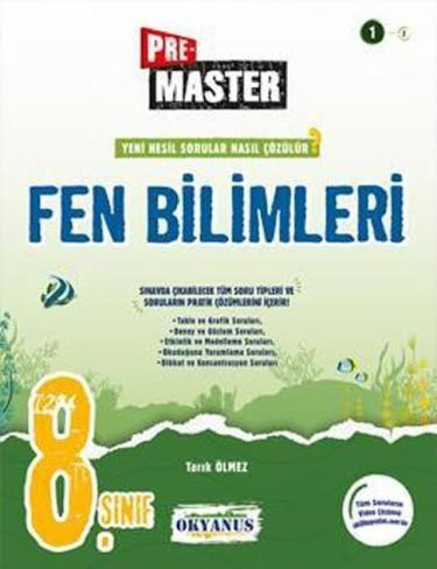 Okyanus Yayınları 8. Sınıf Pre Master Fen Bilimleri Soru Bankası