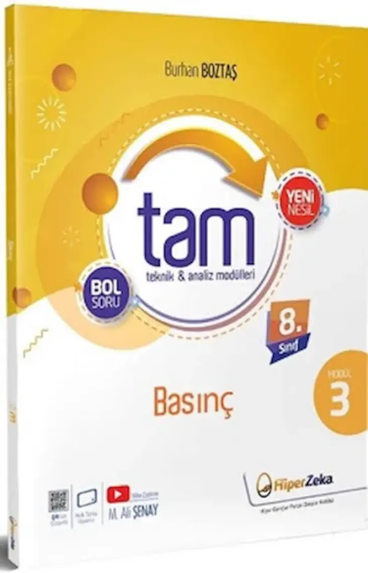Hiper Zeka Yayınları 8. Sınıf Tam Fen Bilimleri 3 Teknik Analiz Modülleri & Basınç