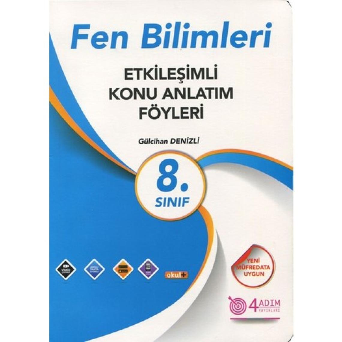 4 Adım Yayınları 4 Adım 8. Sınıf Fen Bilimleri Etkileşimli Konu Anlatım Föyleri