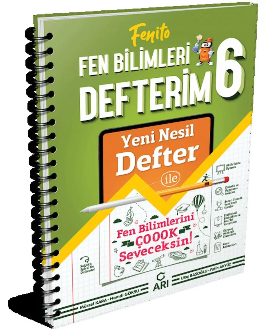 Arı Yayıncılık 6.Sınıf Fen Bilimleri Fenito Defterim