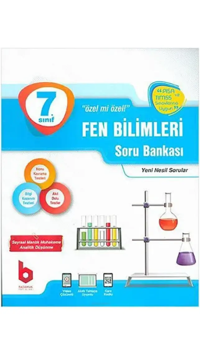 Basamak Yayınları 7. Sınıf Fen Bilimleri Soru Bankası Video Çözümlü