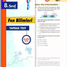 Özdebir Yayınları 8.Sınıf Fen Bilimleri Çek Kopar Yaprak Test