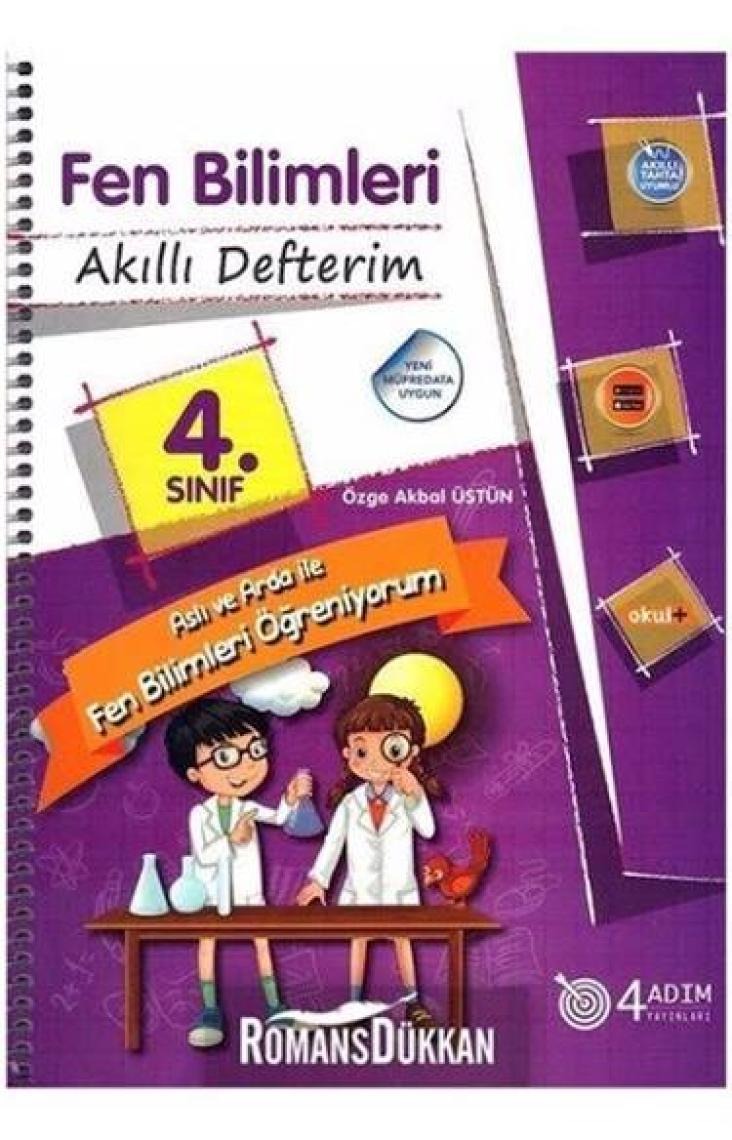 4 Adım Yayınları 4 Adım 4. Sınıf Fen Bilimleri Akıllı Defterim