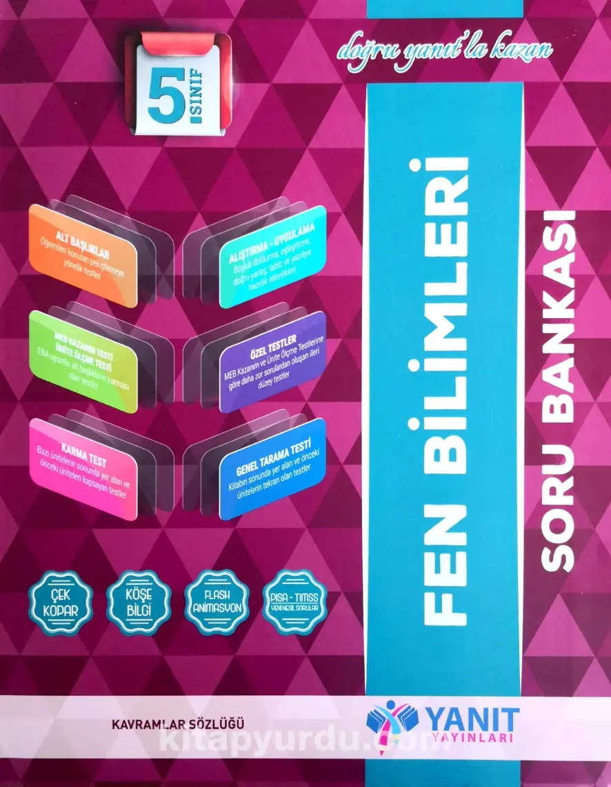 Yanıt Yayınları  5.Sınıf Fen Bilimleri Soru Bankası