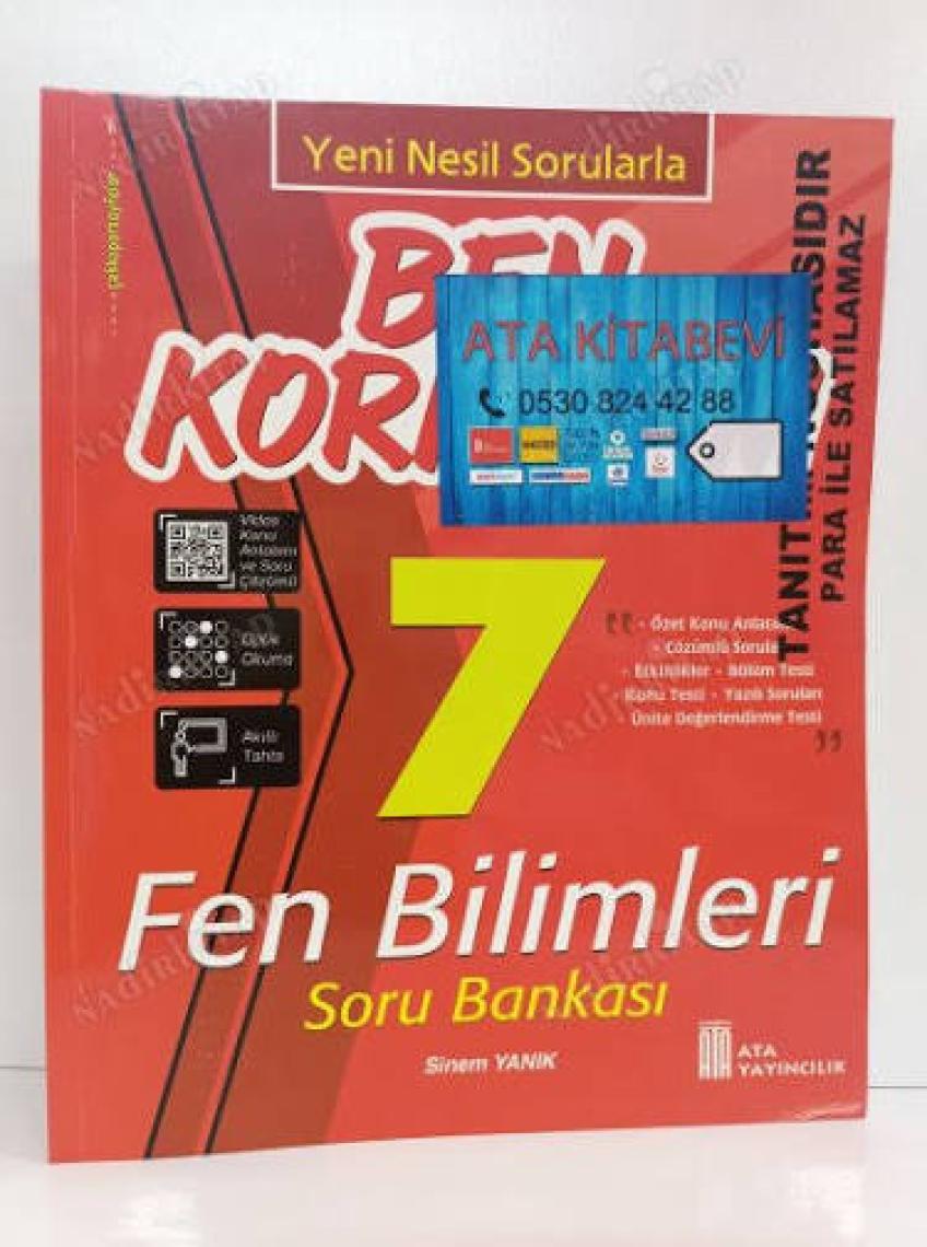 Ata Yayıncılık 7.Sınıf Ben Korkmam Fen Bilimleri Soru Bankası