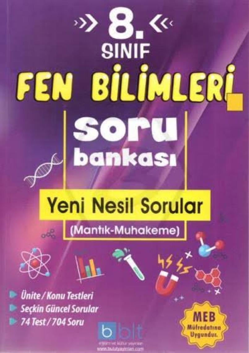 Bulut Eğitim ve Kültür Yayınları Eğitim 8. Sınıf Soru Yorum Fen Bilimleri Soru Bankası