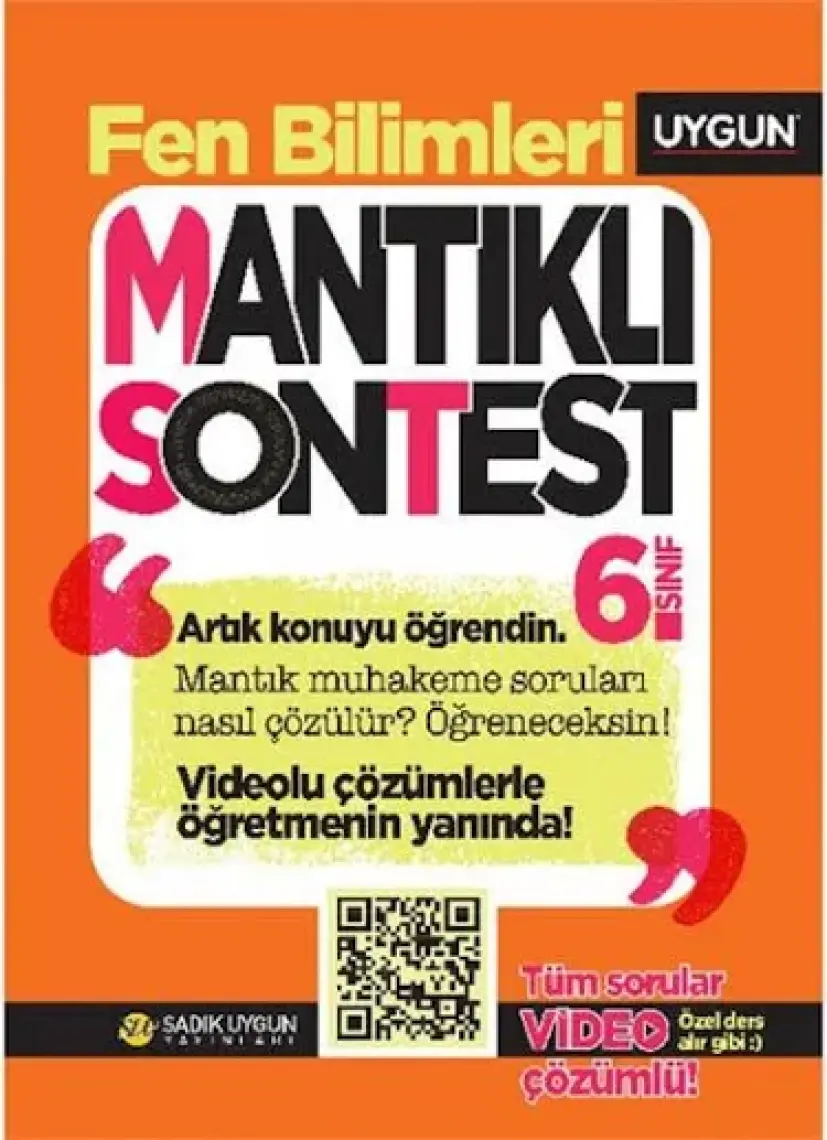 Sadık Uygun Yayınları – Mantıklı Son Test – Fen Bilimleri 6. Sınıf