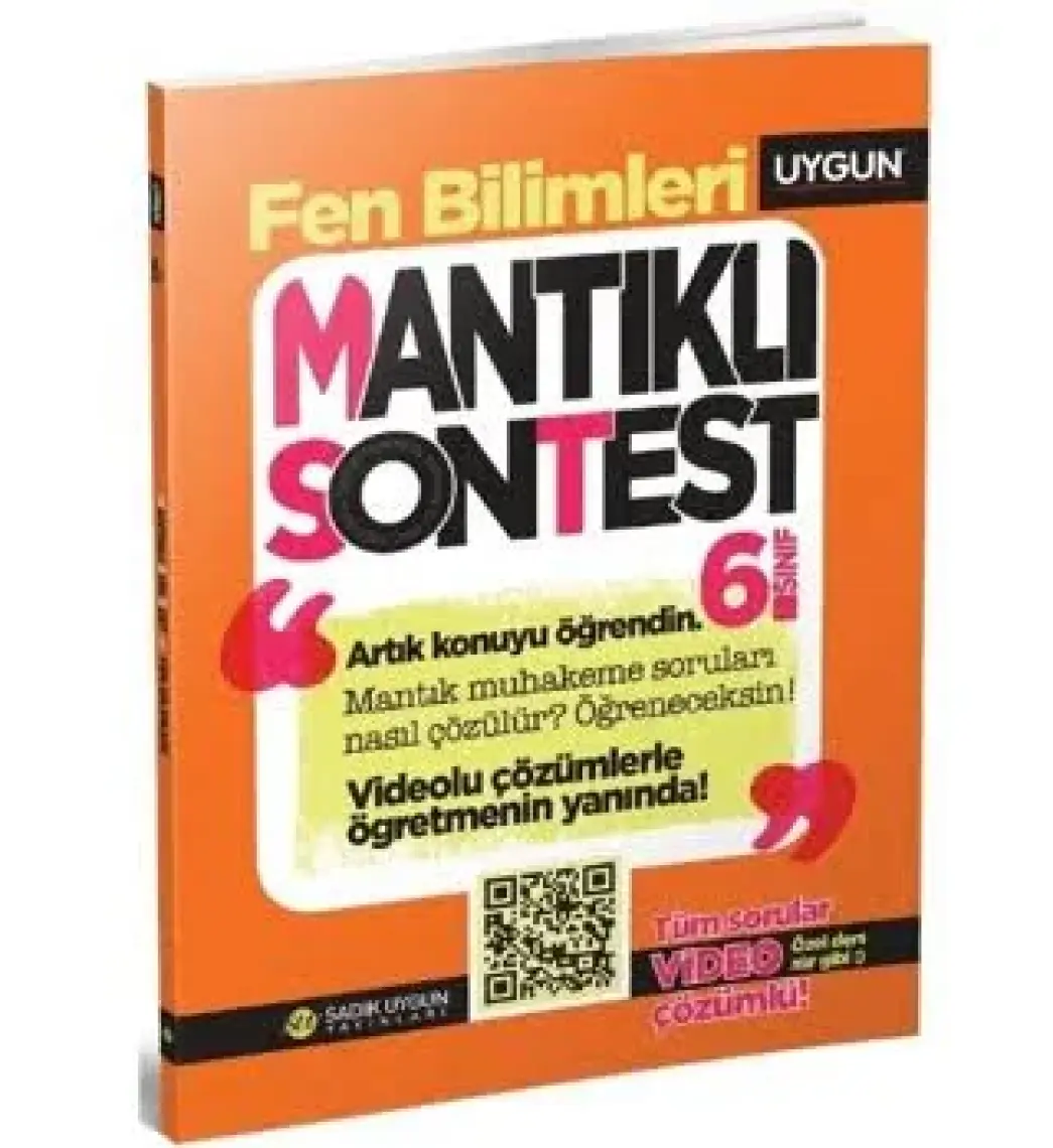 Sadık Uygun Yayınları – Mantıklı Son Test – Fen Bilimleri 6. Sınıf
