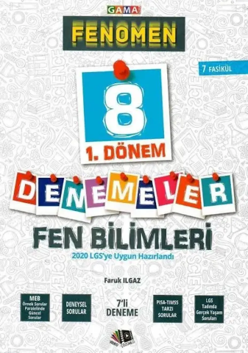 Gama Yayınları 8. Sınıf Fenomen Fen Bilimleri Yeni Nesil 12 Genel Deneme