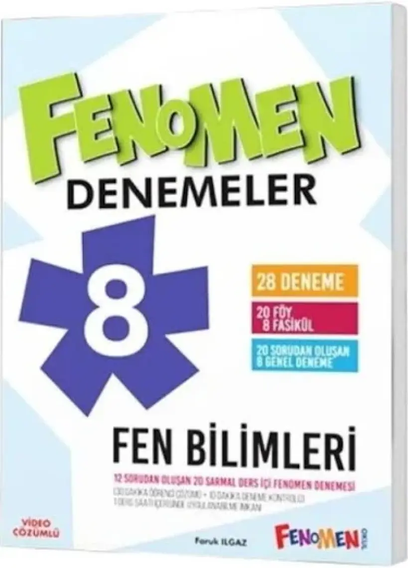 Gama Yayınları 8. Sınıf Fenomen Fen Bilimleri Yeni Nesil 12 Genel Deneme