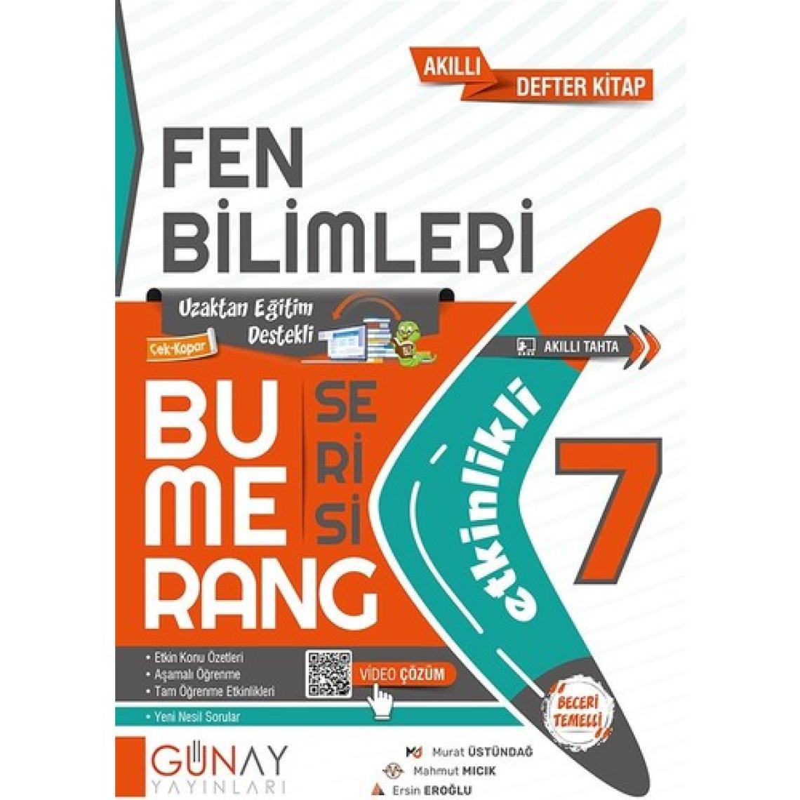 Günay Yayınları Gün&Ay Yayınları 7. Sınıf Bumerang Etkinlikli Fen Bilimleri