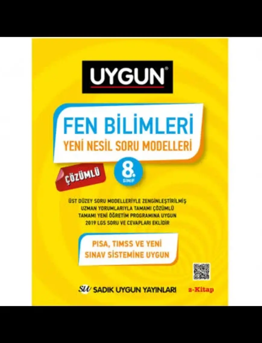 Sadık Uygun Yayınları Fen Bilimleri Yeni Nesil Soru Modelleri 8. Sınıf
