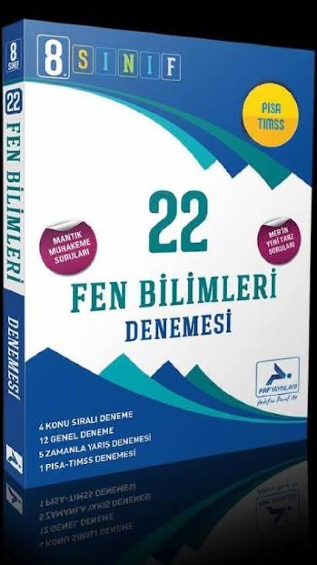 Paraf Yayınları 8. Sınıf LGS 22 Fen Bilimleri Denemesi