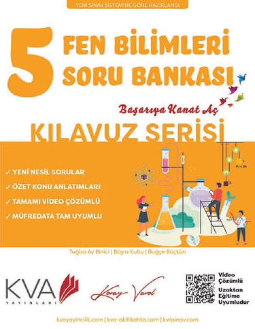 Koray Varol Akademi  Kılavuz Serisi 5.Sınıf Fen Bilimleri Soru Bankası