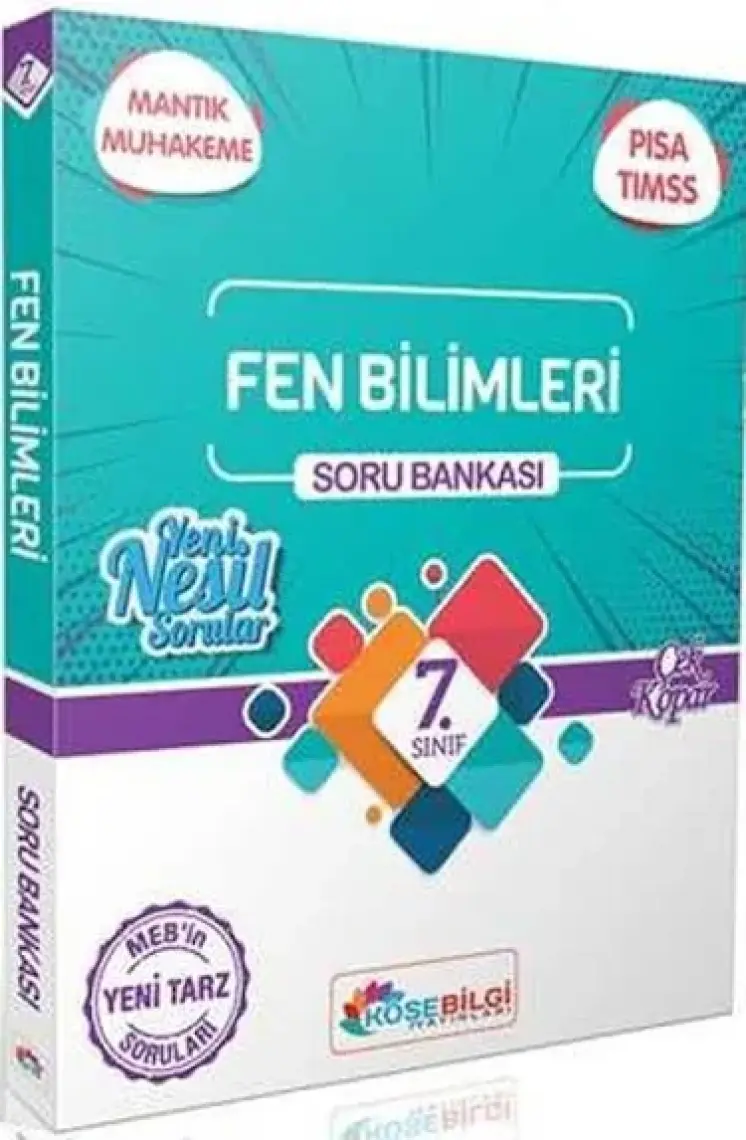 Köşebilgi Yayınları 7.Sınıf Özet Bilgili Fen Bilimleri Soru Bankası