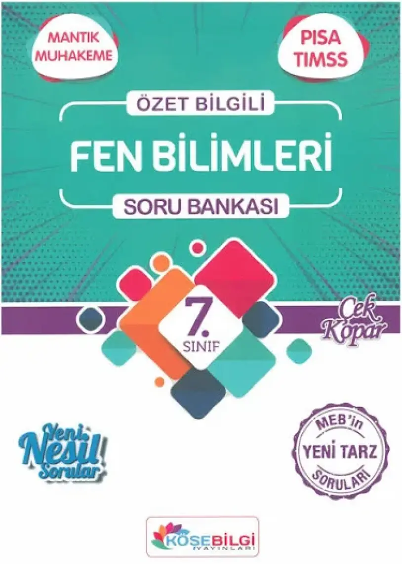 Köşebilgi Yayınları 7.Sınıf Özet Bilgili Fen Bilimleri Soru Bankası