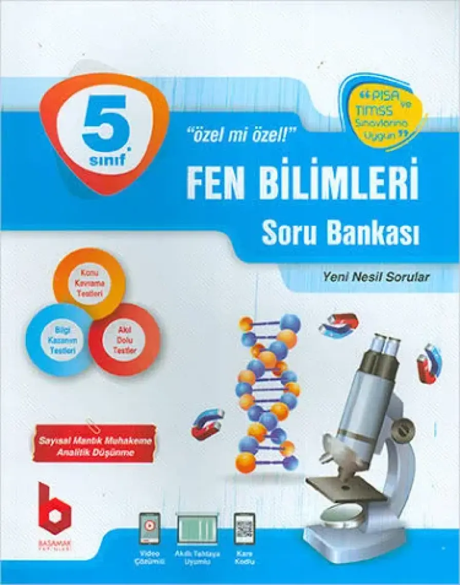 Basamak Yayınları 5.sınıf Fen Bilimleri Soru Bankası Video Çözümlü