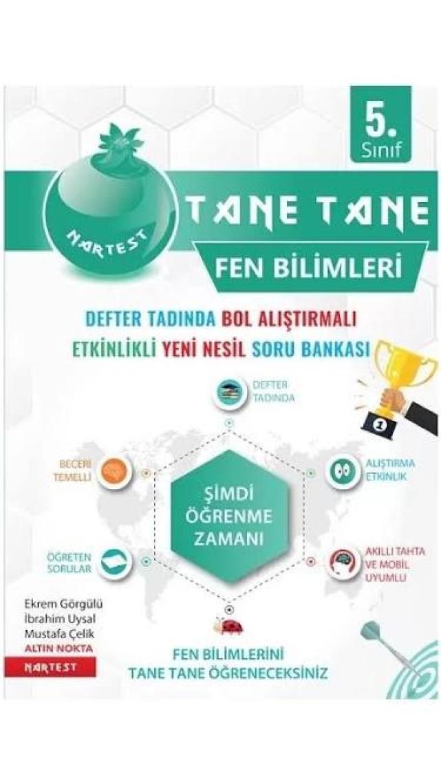 Nartest Yayınevi 5. Sınıf Yeşil Defter Tadında Tane Tane Fen Bilimleri
