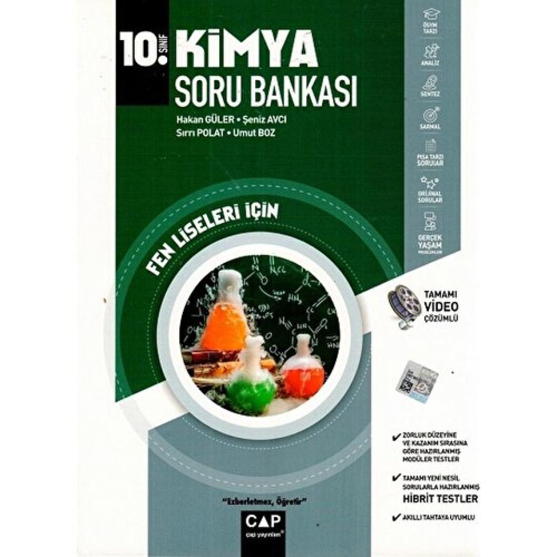 Çap Yayınları 10. Sınıf Fen Lisesi Kimya Soru Bankası