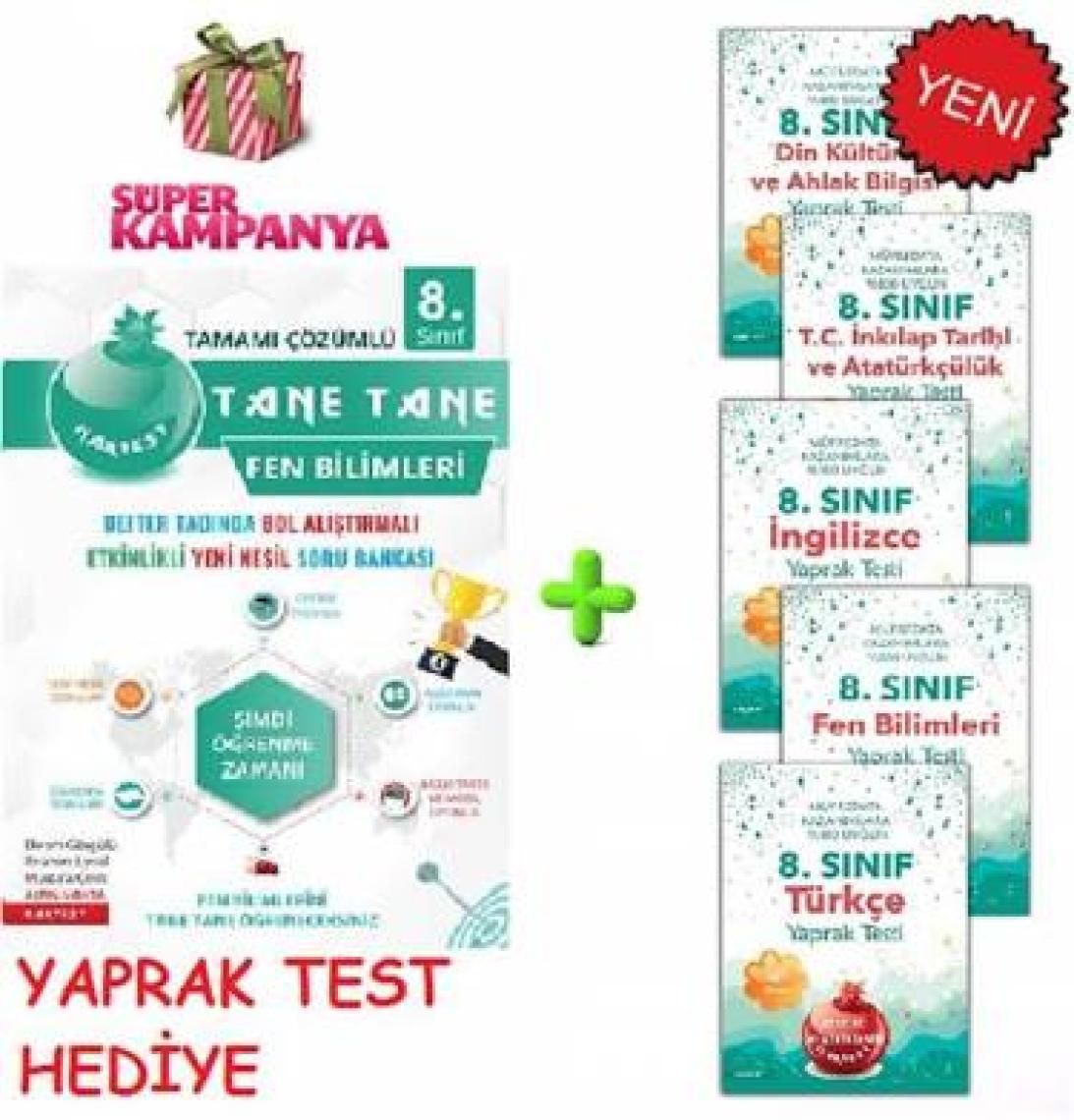 Nartest Yayınevi Nartest Yayınları Tane Tane Fen Bilimleri Soru Bankası