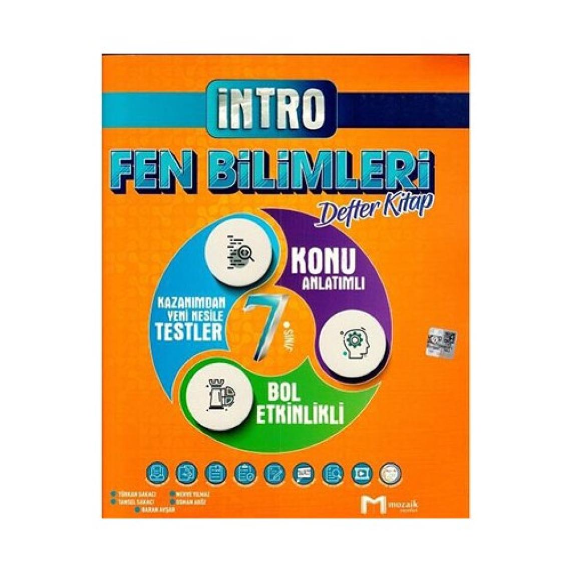 Mozaik Yayınları 7. Sınıf Fen Bilimleri Intro Defter Kitap