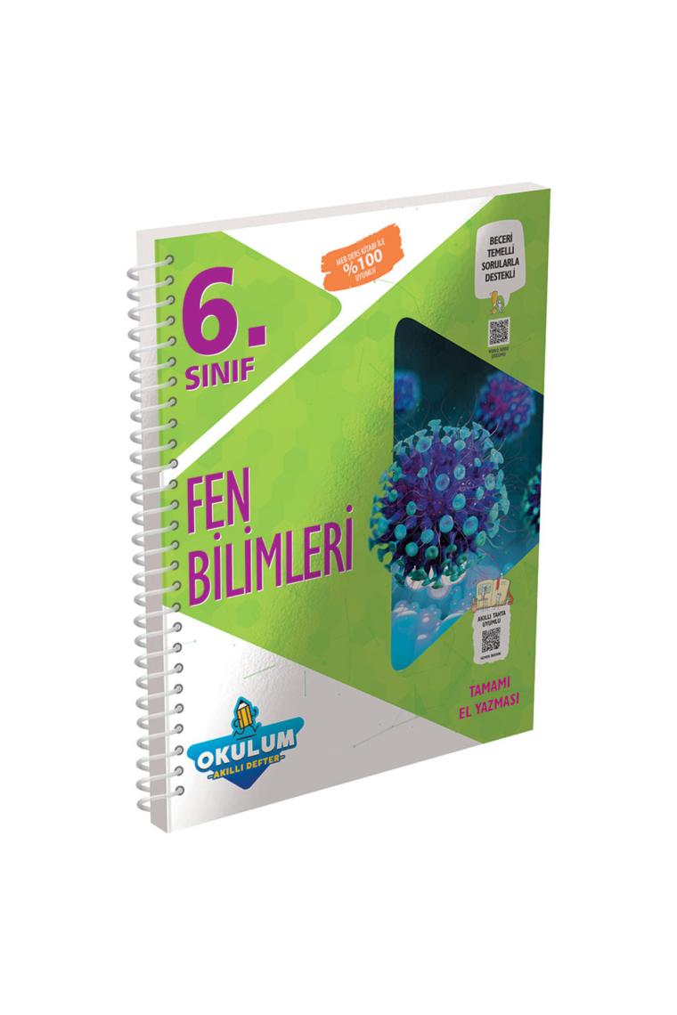 Murat Yayınları 6.Sınıf Fen Bilimleri Okulum Akıllı Defter