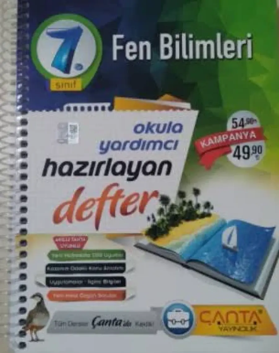 Çanta Yayınları 7. Sınıf – Fen Bilimleri Hazırlayan Defter