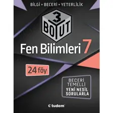Tudem Yayınları 7. Sınıf 3 Boyut Fen Bilimleri