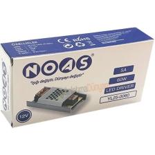 Noas 12 Volt 5 Amper Süper Slim Şerit LED Trafosu YL25-0060