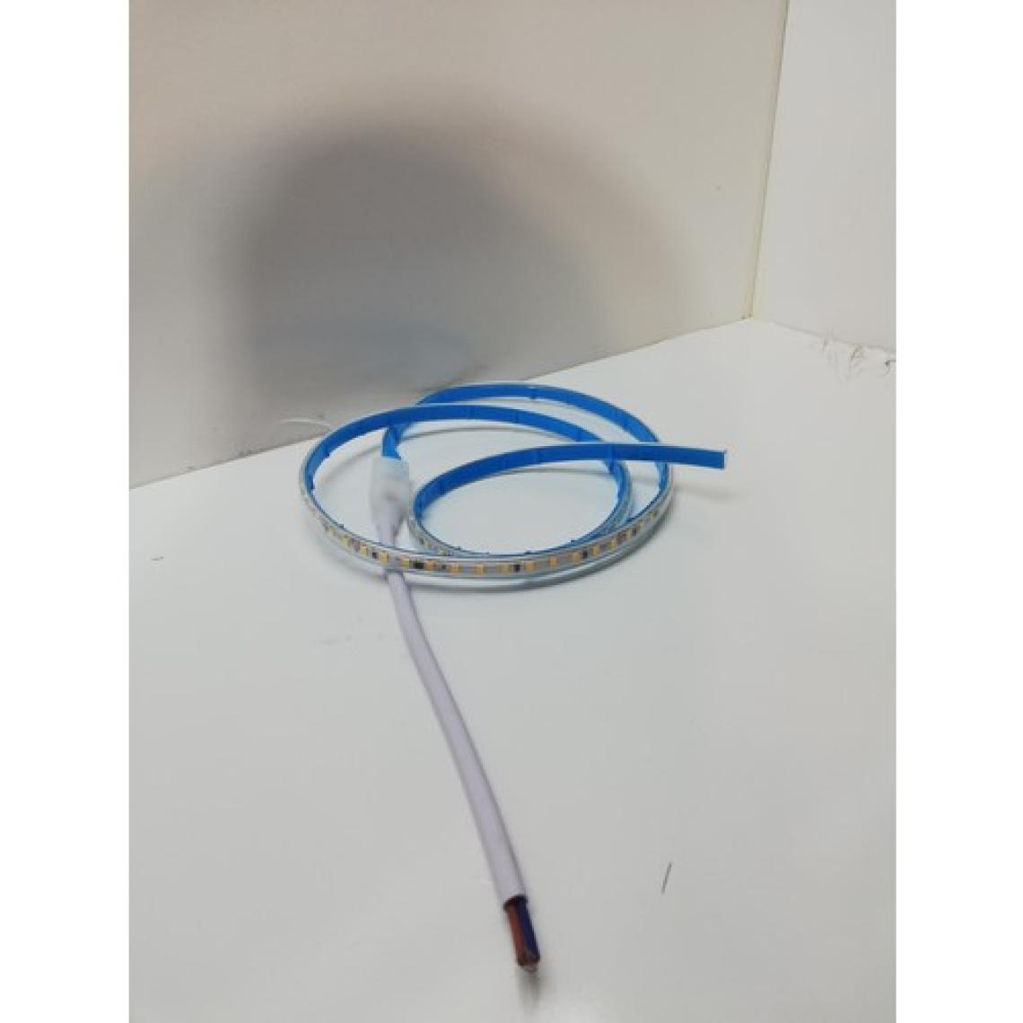 En Parlak Şerit LED 220 Volt Trafosuz Yapışkanlı Dış Mekan Amber Işık Fiş + 10 Metre CT-4477