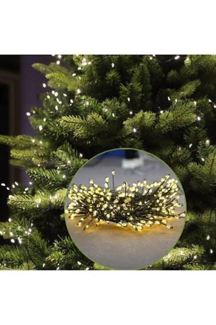 Sge Teknoloji 6 M 200 LED Pilli Sarı Işık Lamba Ev Dekorasyon Parti Düğün Süsü
