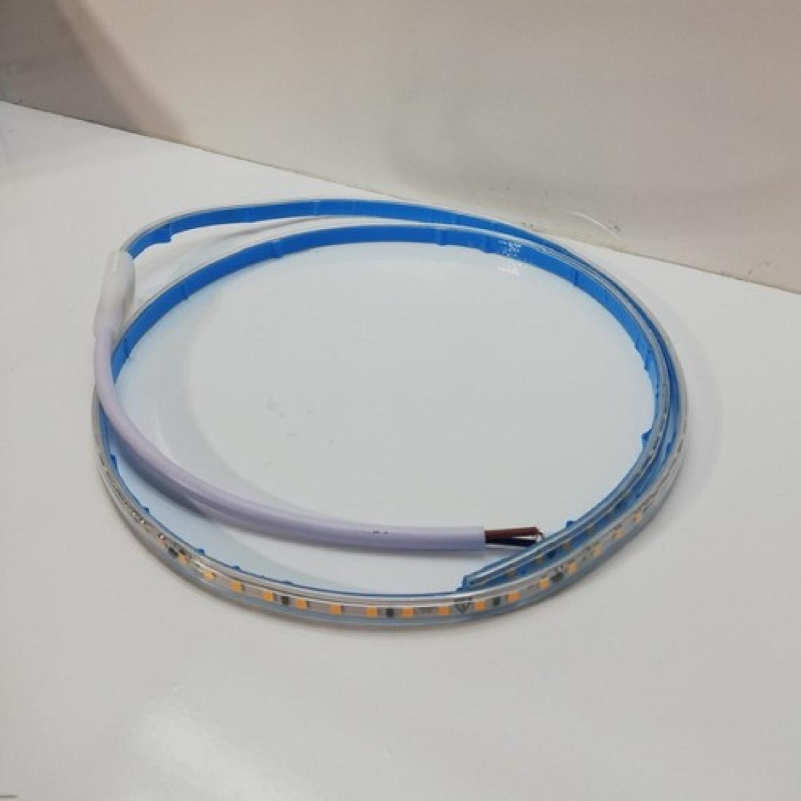 En Parlak Şerit LED 220 Volt Trafosuz Yapışkanlı Dış Mekan Amber Işık Fiş + 1 Metre CT-4477