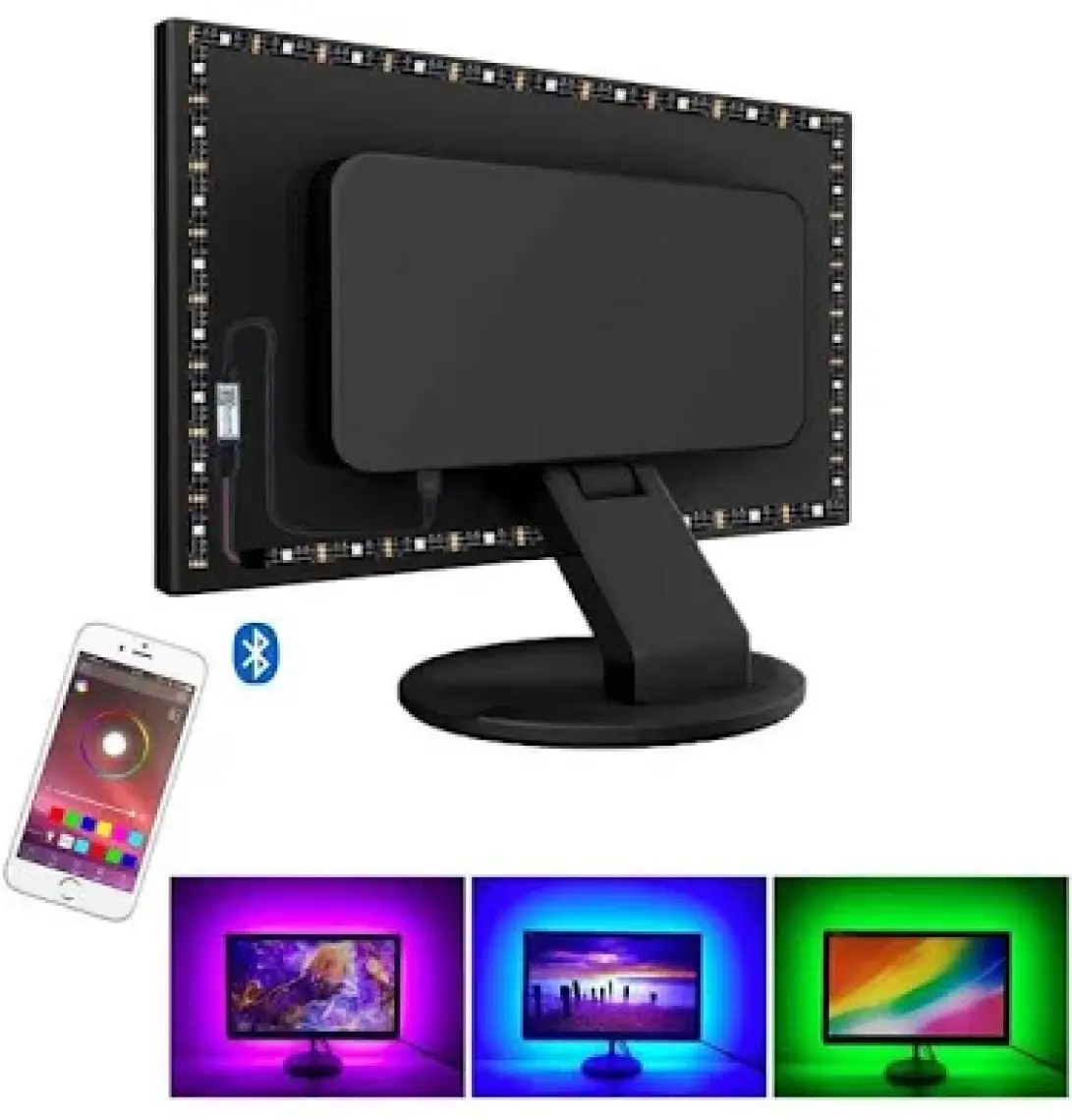 Triline Tv Arkası Bluetooth Rgb Usb Led Şerit Aydınlatma 16 Renk 3 m