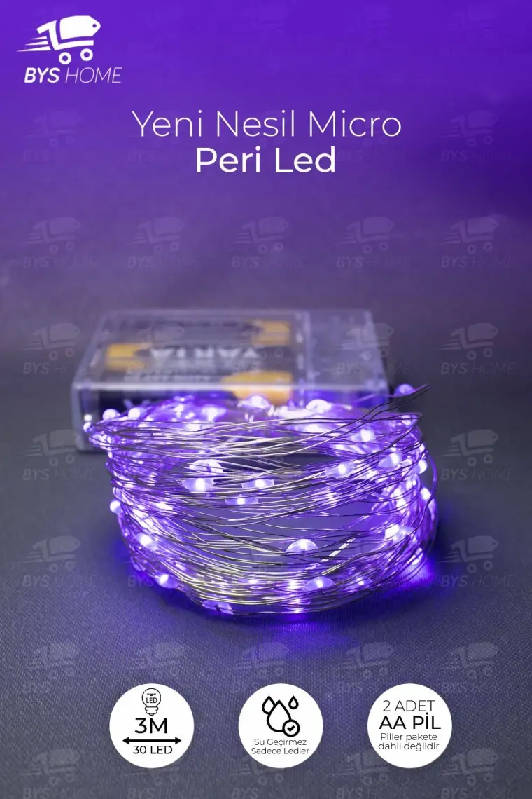 BYSHOME Peri LED 3 Metre Pilli Dekoratif Aydınlatma