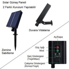 Upway Güneş Enerjili Solar Aydınlatma 5 Metre Silikonlu Şerit LED Ev Bahçe Süsleme Dekor