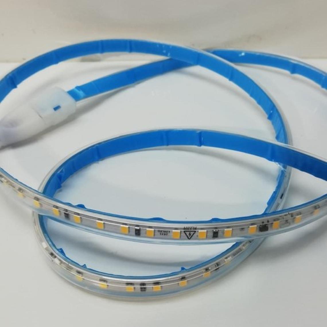 En Parlak Şerit LED 220 Volt Trafosuz Yapışkanlı Dış Mekan Günışığı Işık Fiş + 15 Metre CT-4476