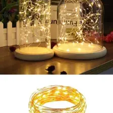 Peri Led Işık 10 Metre (SARI) Günışığı Dekoratif Yılbaşı Aydınlatma Ramazan Bayramı Ev Süsleme
