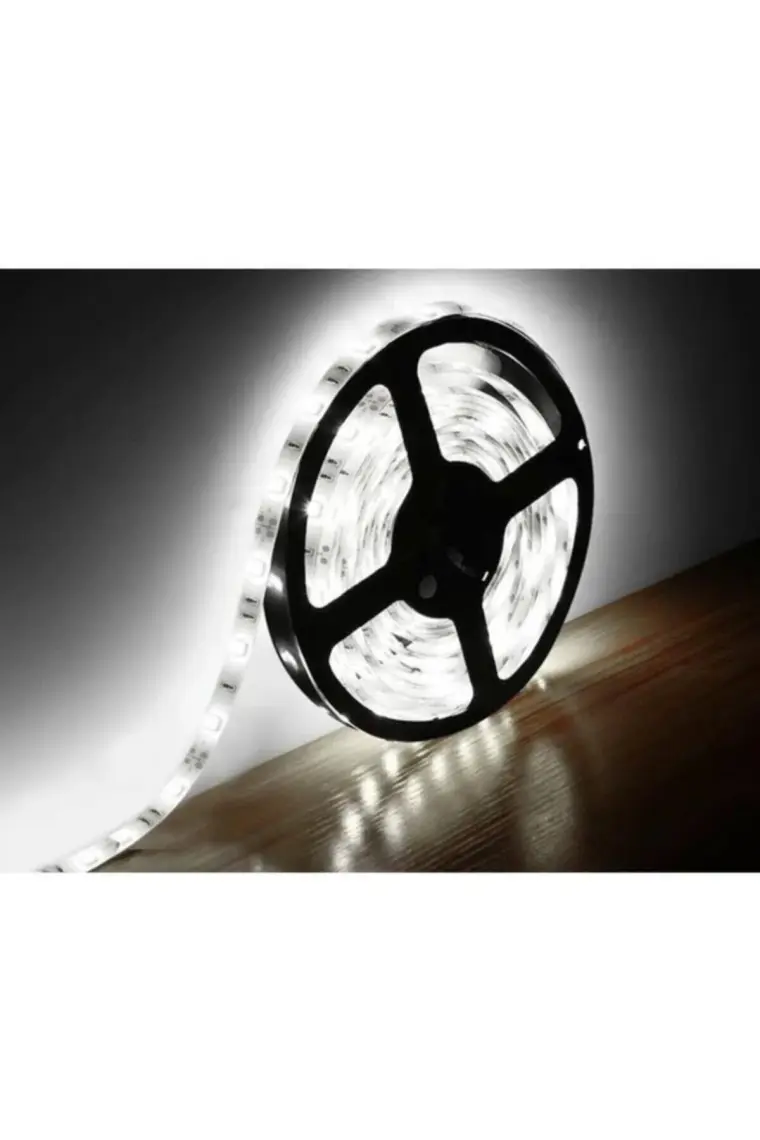 Ack  3 Çip İçmekan Şerit Led 12V (Beyaz Işık) - 5Mt'Lik Paket