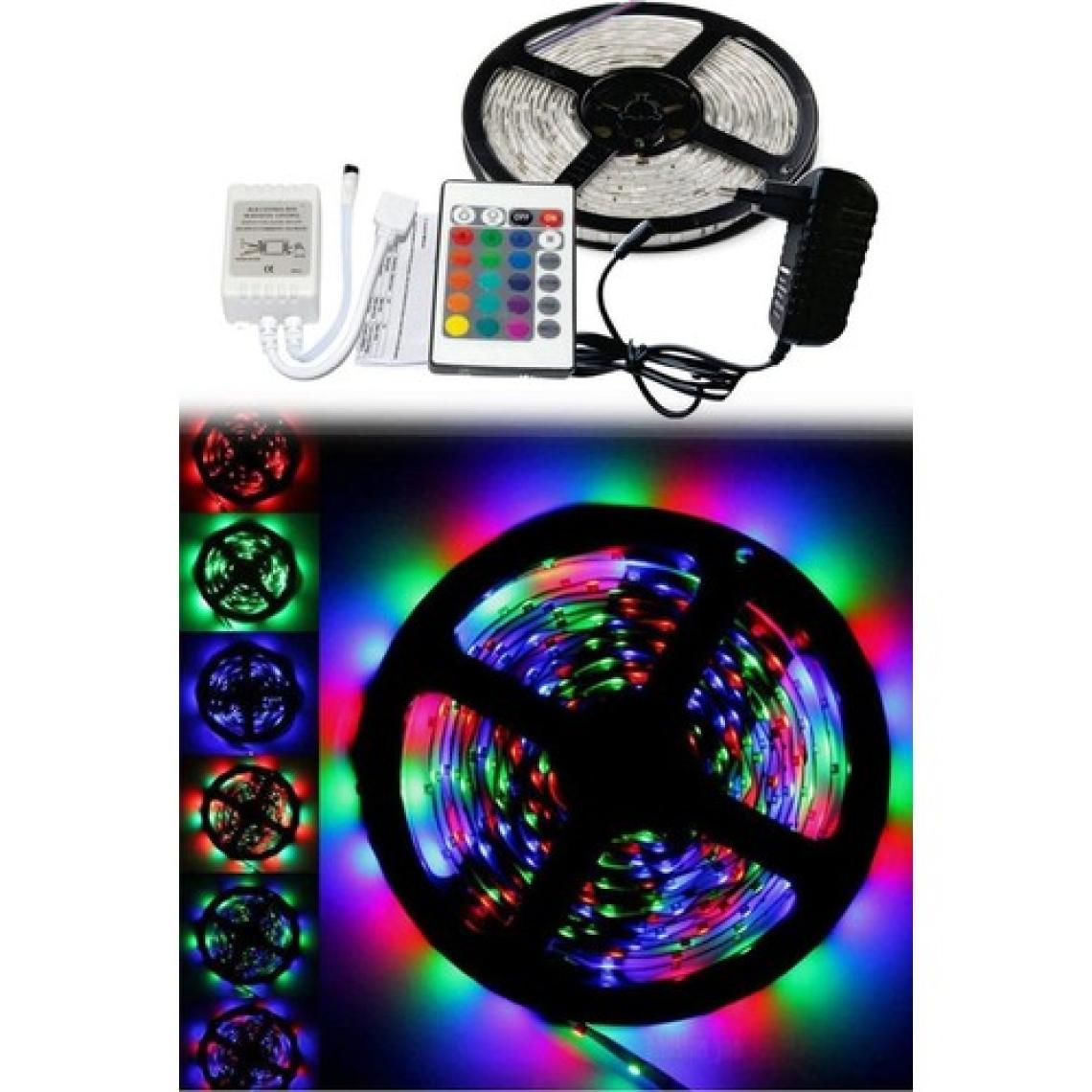 Redmoon Kumandalı Şerit LED 5 Metre Tak Çalıştır Trafolu Rgb Şerit LED