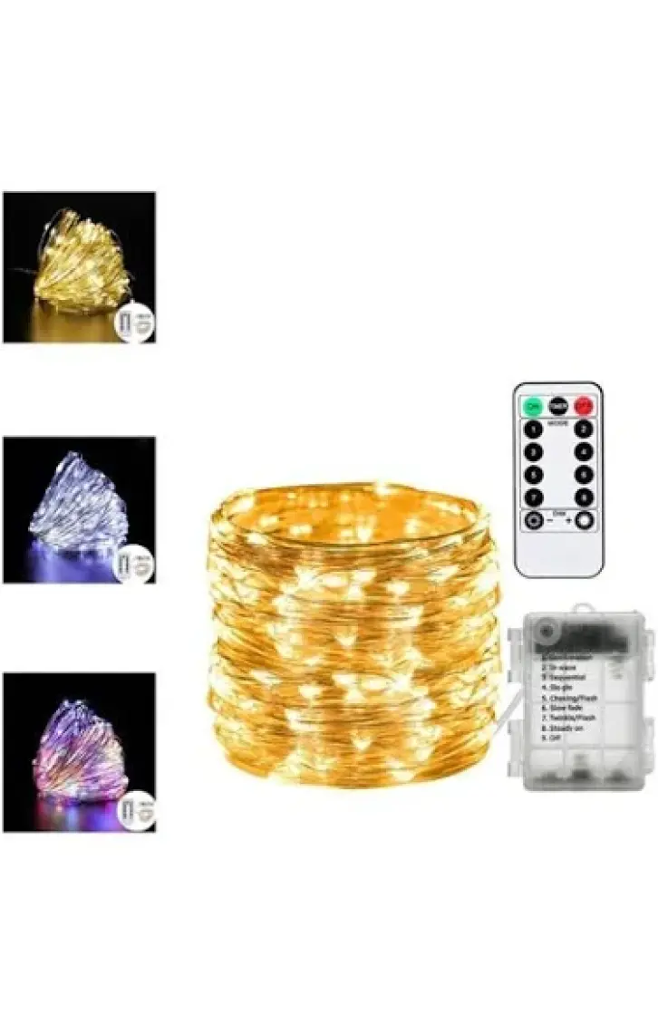Exeo Peri Tel LED Işık Kumandalı Animasyonlu Pilli LED