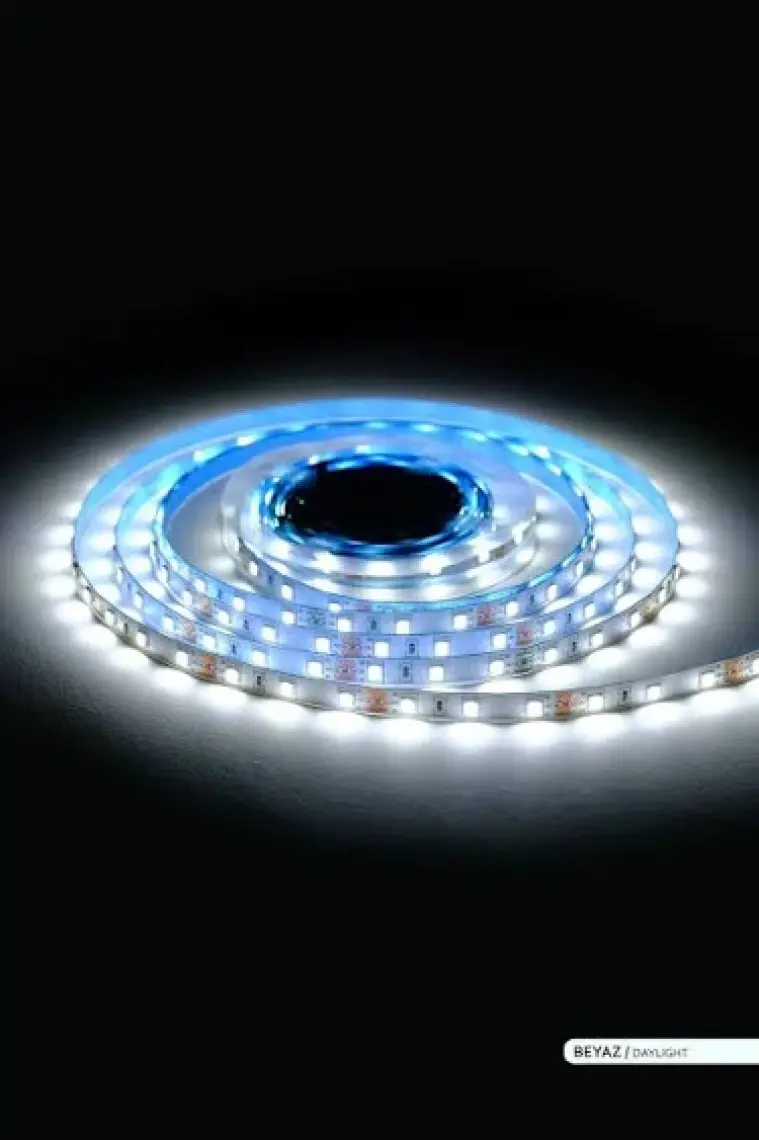Ack Şerit LED 60 Led'li 6500K Beyaz Işık 7W 5 Metre AS01-00803